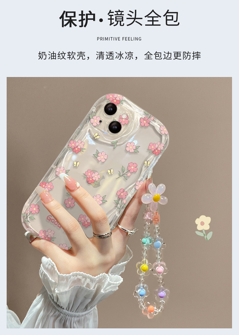 适用于苹果17手机壳新女款iPhone14promax、13奶油纹11、16满屏碎花 商品详情图 2