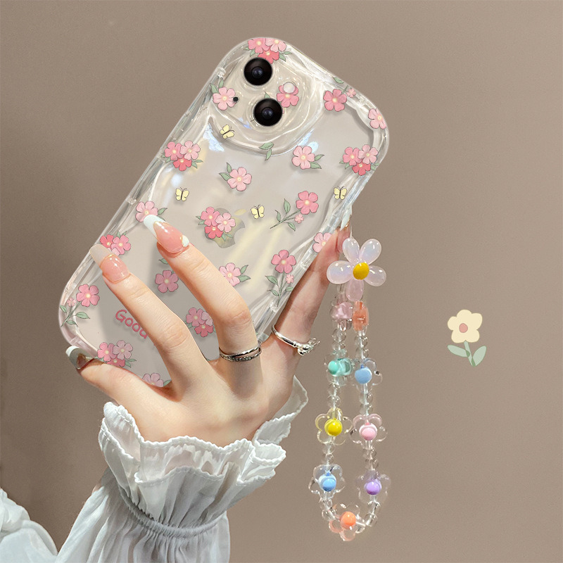 适用于苹果17手机壳新女款iPhone14promax、13奶油纹11、16满屏碎花 商品主图