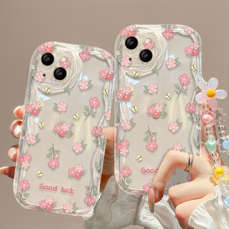 适用于苹果17手机壳新女款iPhone14promax、13奶油纹11、16满屏碎花 商品主图