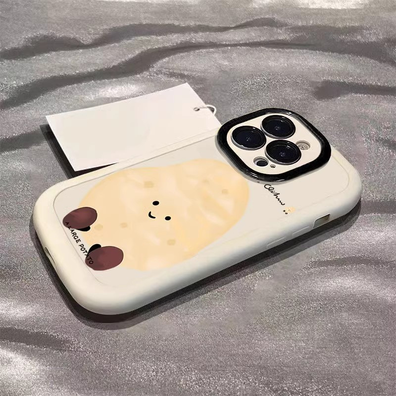 一个大土豆适用17苹果16promax手机壳iPhone15plus、13保护套xs、14 白色一个大土豆 颜色款式图 6