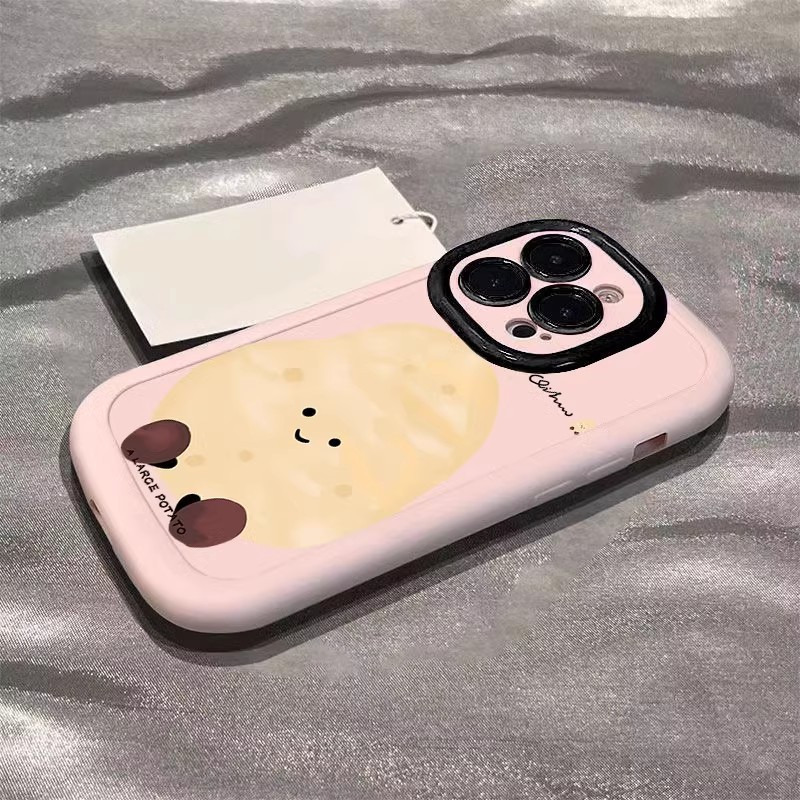 一个大土豆适用17苹果16promax手机壳iPhone15plus、13保护套xs、14 粉色一个大土豆 颜色款式图 7