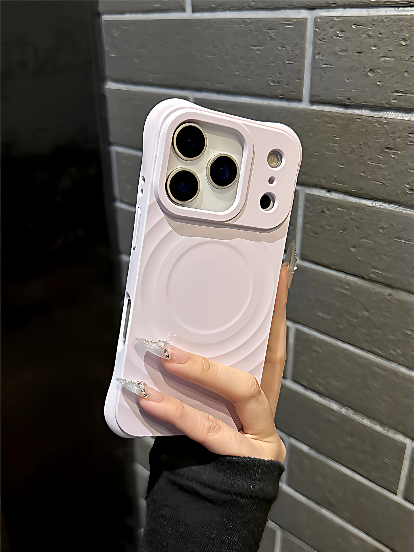 适用苹果17全包手机壳新款硅胶iPhone16pro波漾磁吸17Air简约in 商品详情图 2