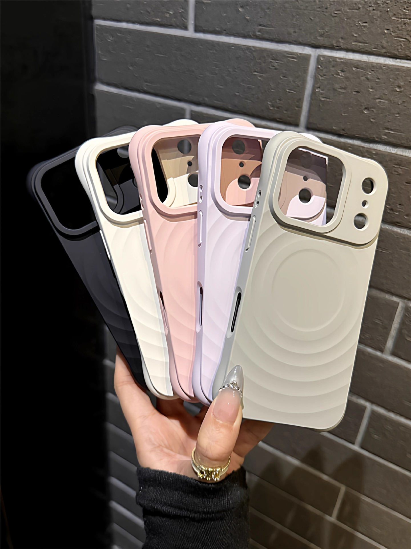 适用苹果17全包手机壳新款硅胶iPhone16pro波漾磁吸17Air简约in 商品详情图 6