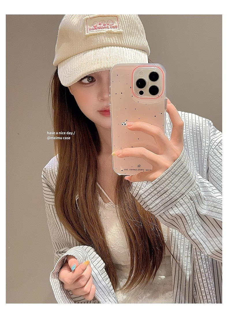 果冻色韩系泼墨苹果适用苹果17双层手机壳16iphone14保护套15女 商品详情图 5