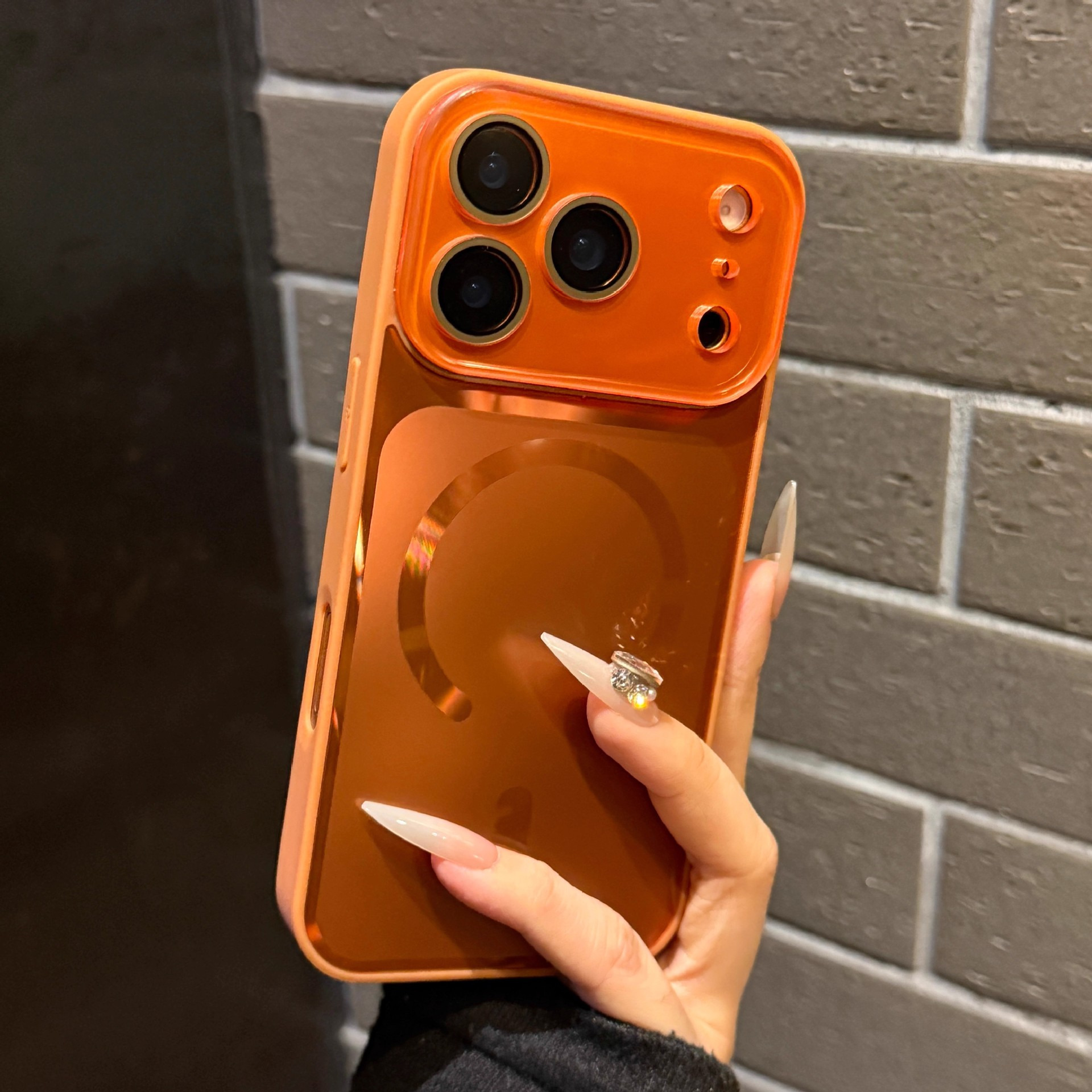 适用苹果17promax手机壳新款iphone16pro星宇橙15p磨砂磁吸14大视 商品主图