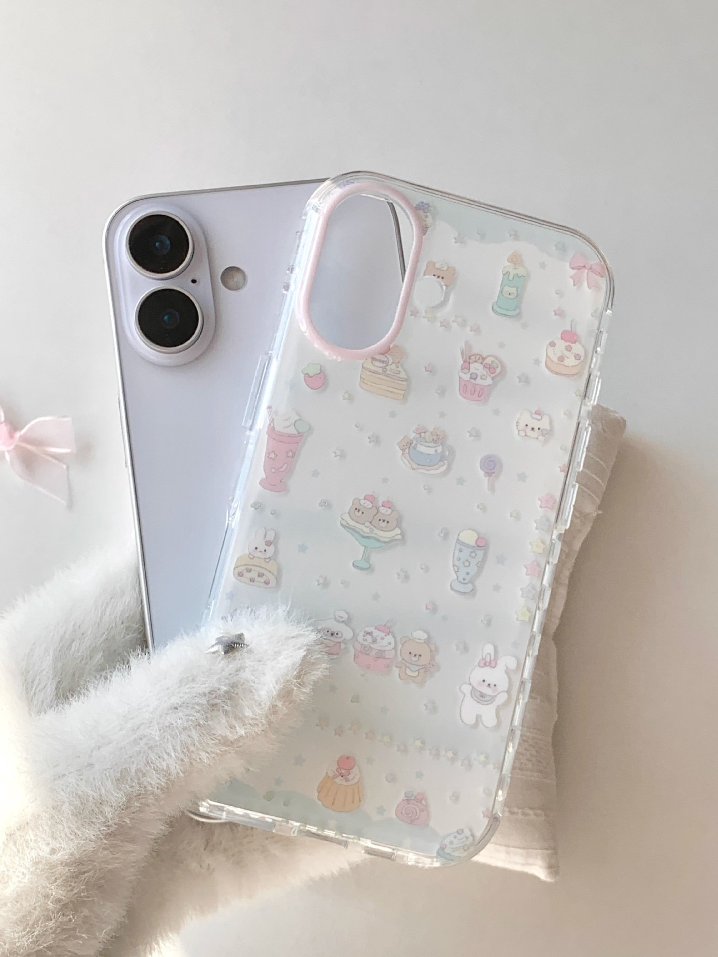 苹果17promax卡通闪粉13pro甜品kt猫iPhone15、16pro手机壳适用链 商品详情图 1