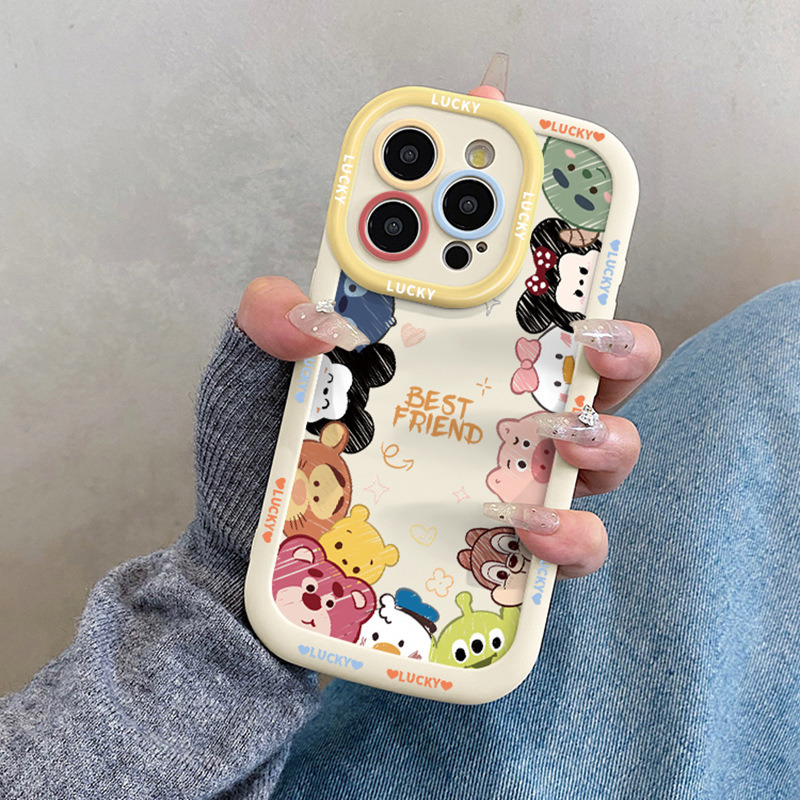 可爱Q版卡通头像带挂绳适用苹果17promax手机壳iphone14pro新款16 商品主图