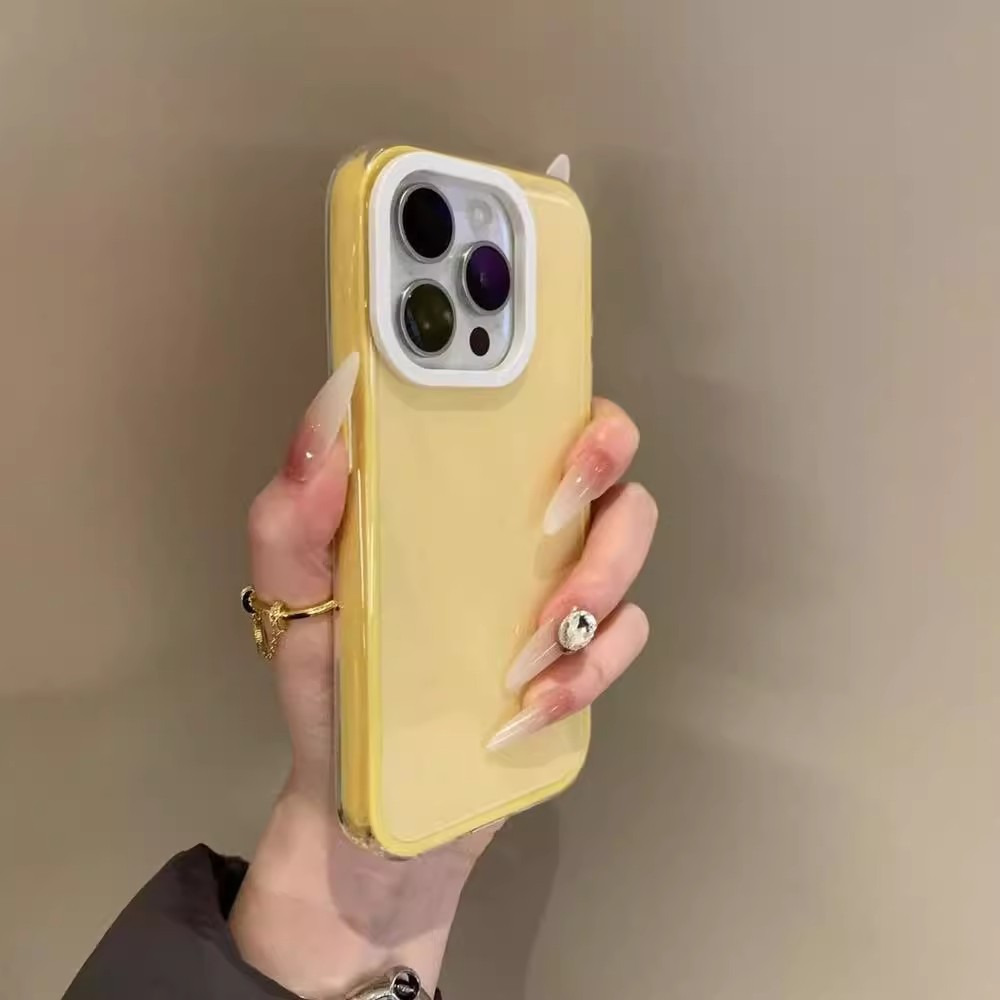 情侣ins多巴胺果冻适用苹果17promax手机壳iPhone15pro防摔14纯色 商品主图