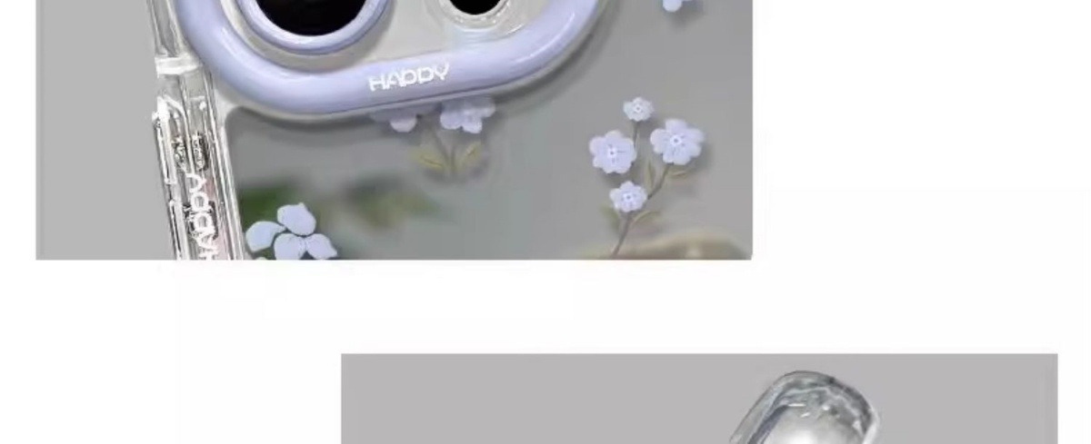 ins风紫色小碎花适用于苹果17promax手机壳iPhone14plus镜面16、13 商品详情图 6