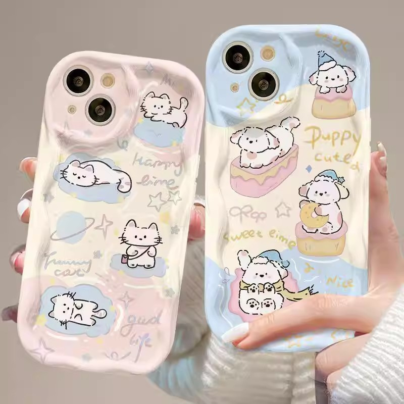 涂鸦小猫适用苹果17PROMAX手机壳iPhone17小众141312、11满屏 商品详情图 3