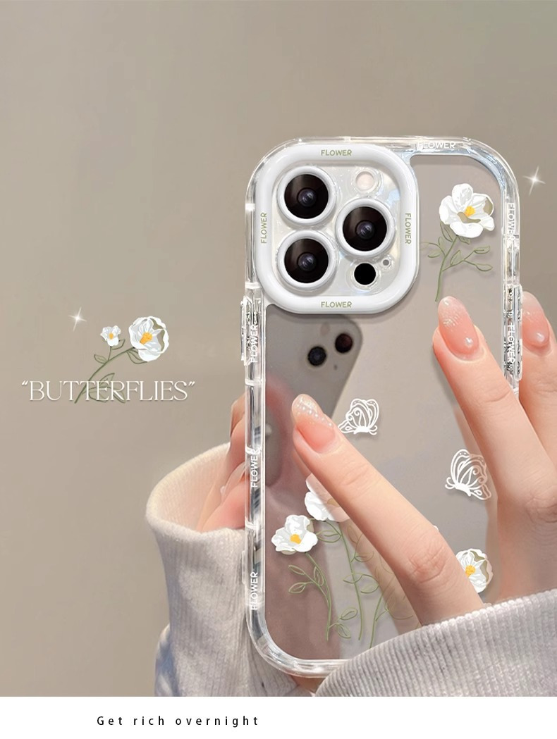 清新花朵适用苹果17手机壳15iPhone14plus保护套13Promax防摔全包 商品详情图 8