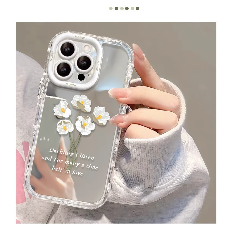 清新花朵适用苹果17手机壳15iPhone14plus保护套13Promax防摔全包 商品详情图 9