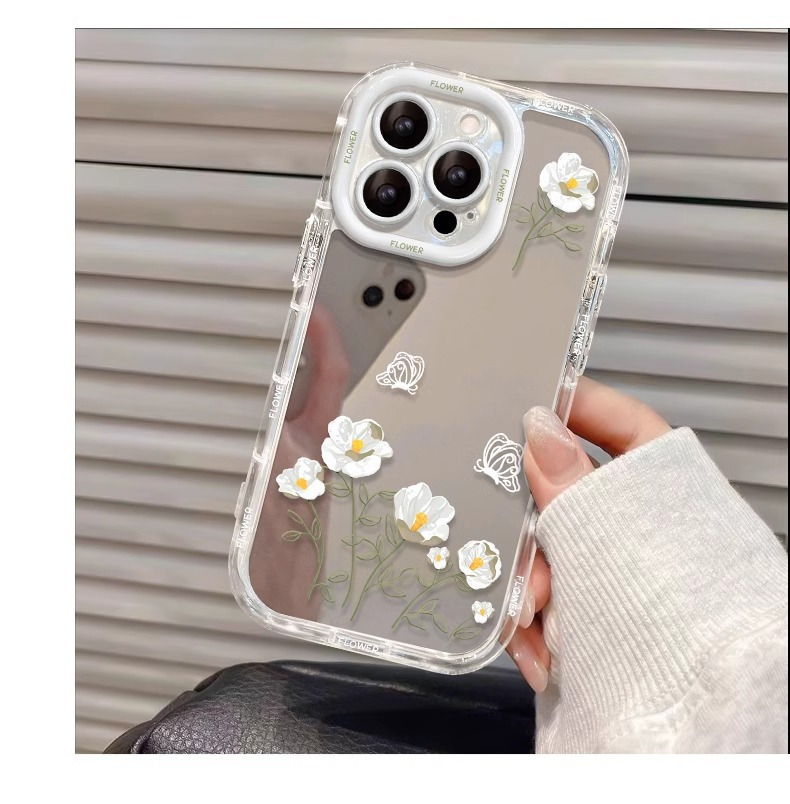 清新花朵适用苹果17手机壳15iPhone14plus保护套13Promax防摔全包 商品详情图 12