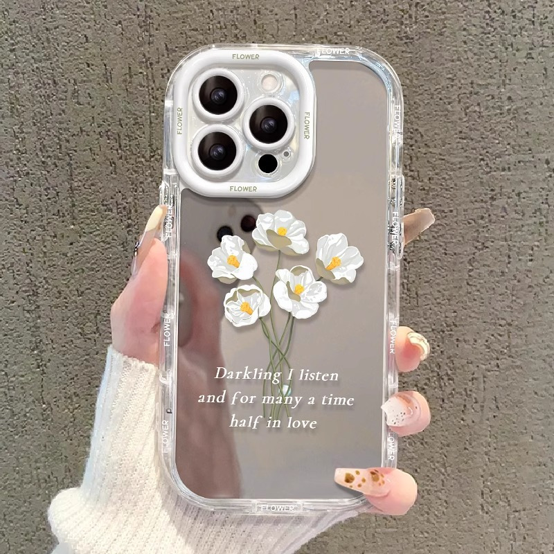 清新花朵适用苹果17手机壳15iPhone14plus保护套13Promax防摔全包 商品主图