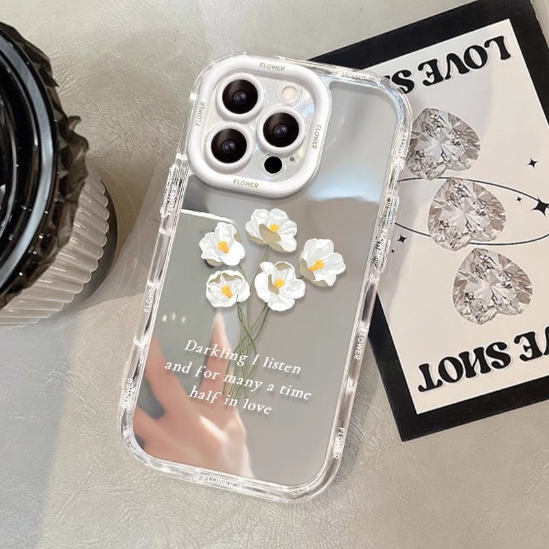 清新花朵适用苹果17手机壳15iPhone14plus保护套13Promax防摔全包 商品主图