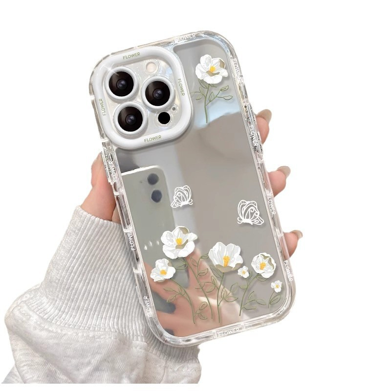 清新花朵适用苹果17手机壳15iPhone14plus保护套13Promax防摔全包 商品主图