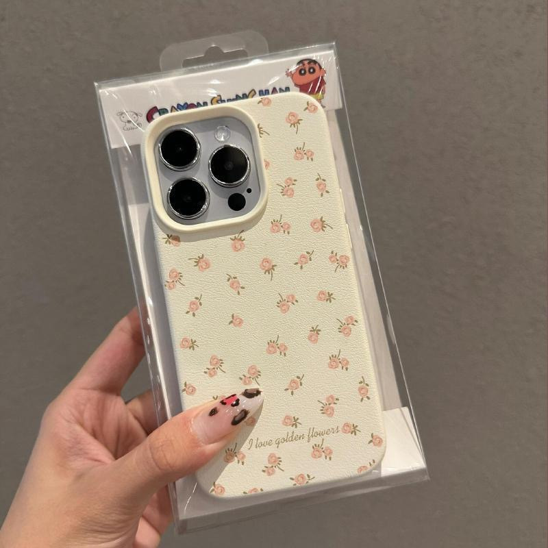 小碎花皮纹适用苹果17手机壳全包15硅胶iphone16大孔防摔13女14 商品详情图 5
