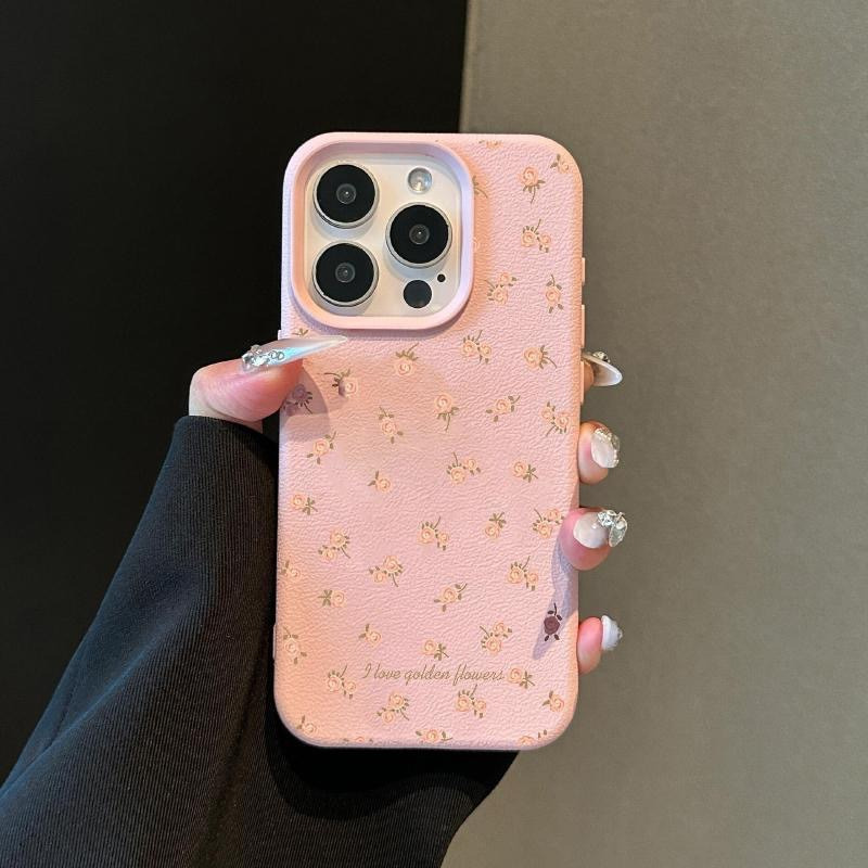 小碎花皮纹适用苹果17手机壳全包15硅胶iphone16大孔防摔13女14 商品详情图 7