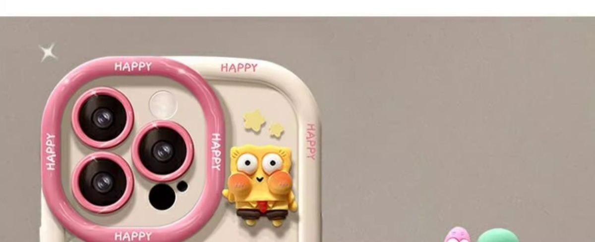 海绵宝宝公仔适用苹果17promax手机壳iPhone14plus肤感15、13mini 商品详情图 8