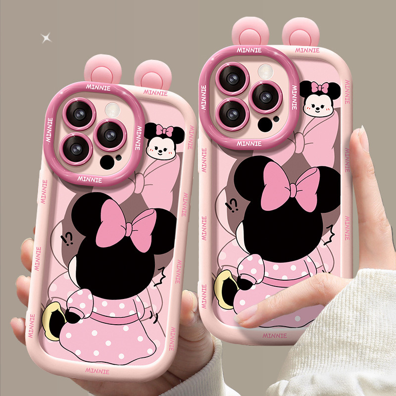 用于苹果17psromax手机壳新女适款14plus情侣米妮公仔iPhone16、13 商品主图