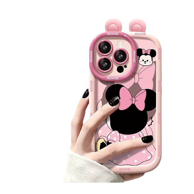 用于苹果17psromax手机壳新女适款14plus情侣米妮公仔iPhone16、13 商品主图
