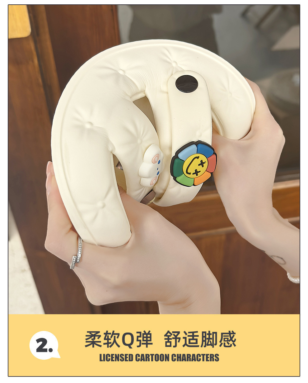 太阳花拖鞋女时尚夏卡通天居家室内情侣防滑踩屎感沙滩凉拖鞋外穿 商品详情图 5
