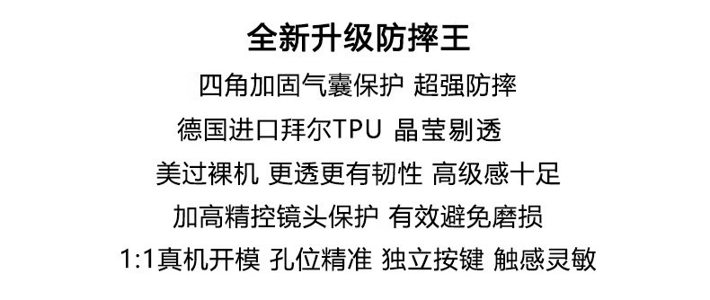 超强防摔王适用苹果16pro手机壳新款透明iphone17promax气囊防摔 商品详情图 3