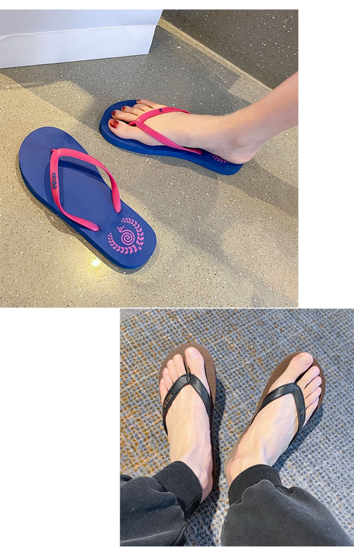 可爱人字拖女夏时尚外穿新款学生防滑浴室夹脚沙滩海边凉拖鞋新款 商品详情图 42