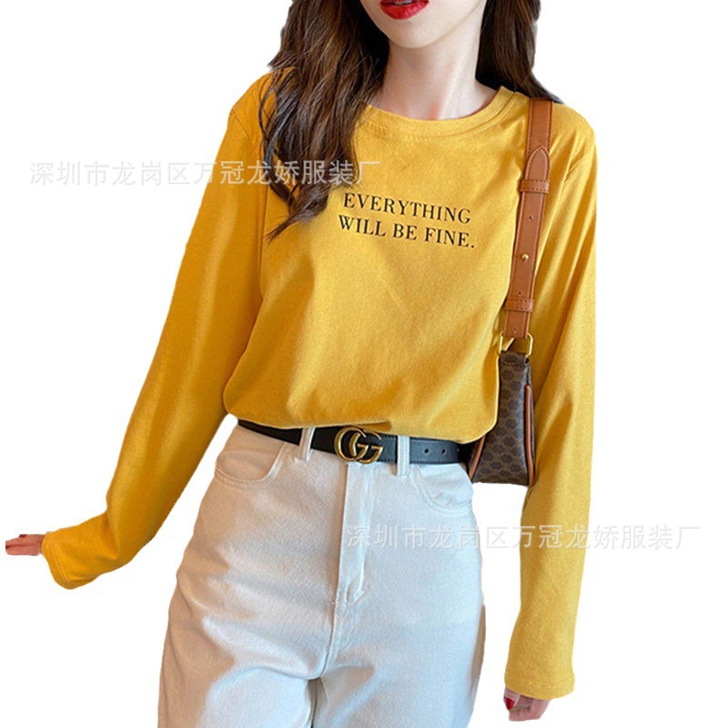 秋冬季女装t恤韩版女式打底衫5元服装地摊货直播带货女装一件代发 商品详情图 8