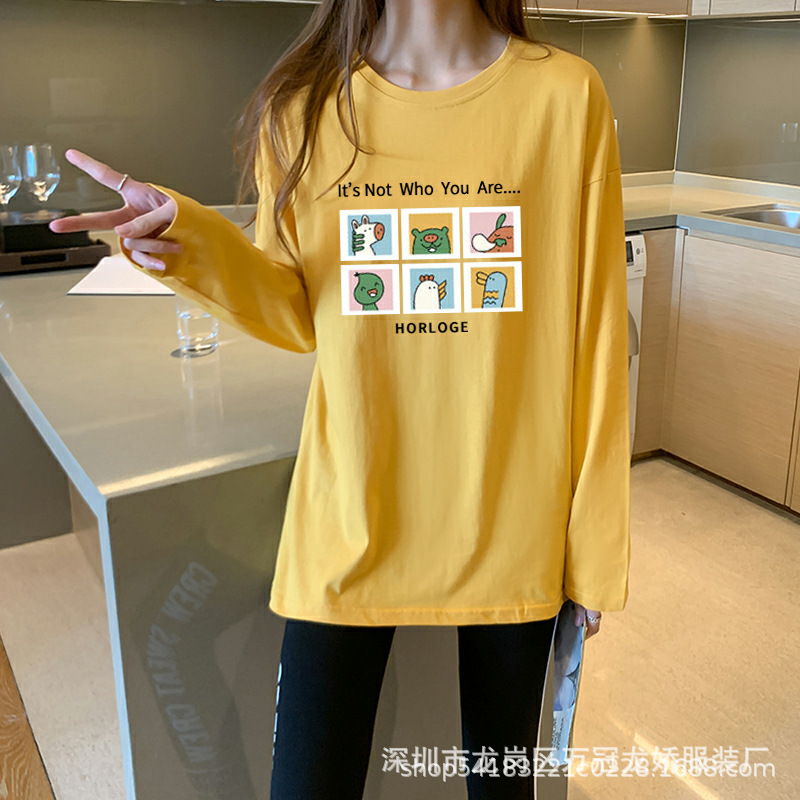 秋冬季女装t恤韩版女式打底衫5元服装地摊货直播带货女装一件代发 商品详情图 16