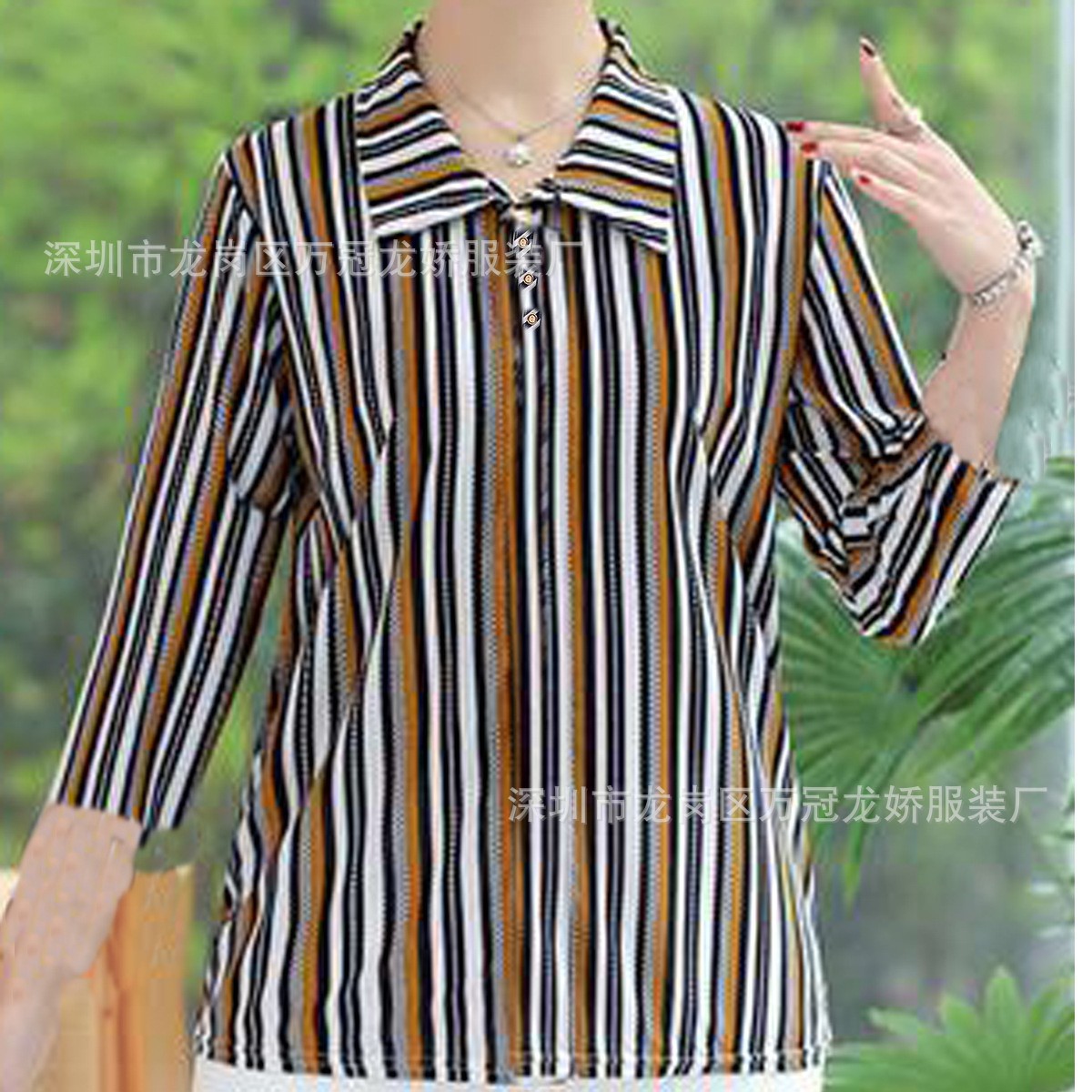 新款中老年妇女短袖批发宽松T恤 大码妈妈夏装上衣赶集摆地摊衣服 商品详情图 30