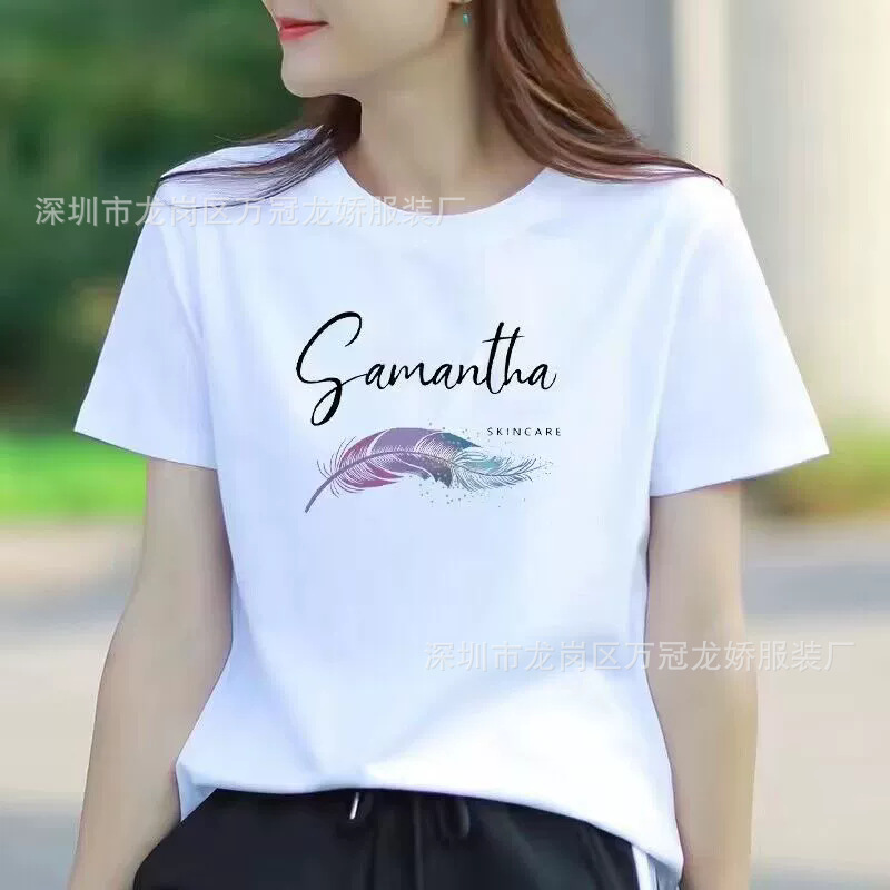 夏季女装纯棉短袖t恤女2025年新款白色内搭韩版宽松半袖上衣ins潮 商品详情图 5