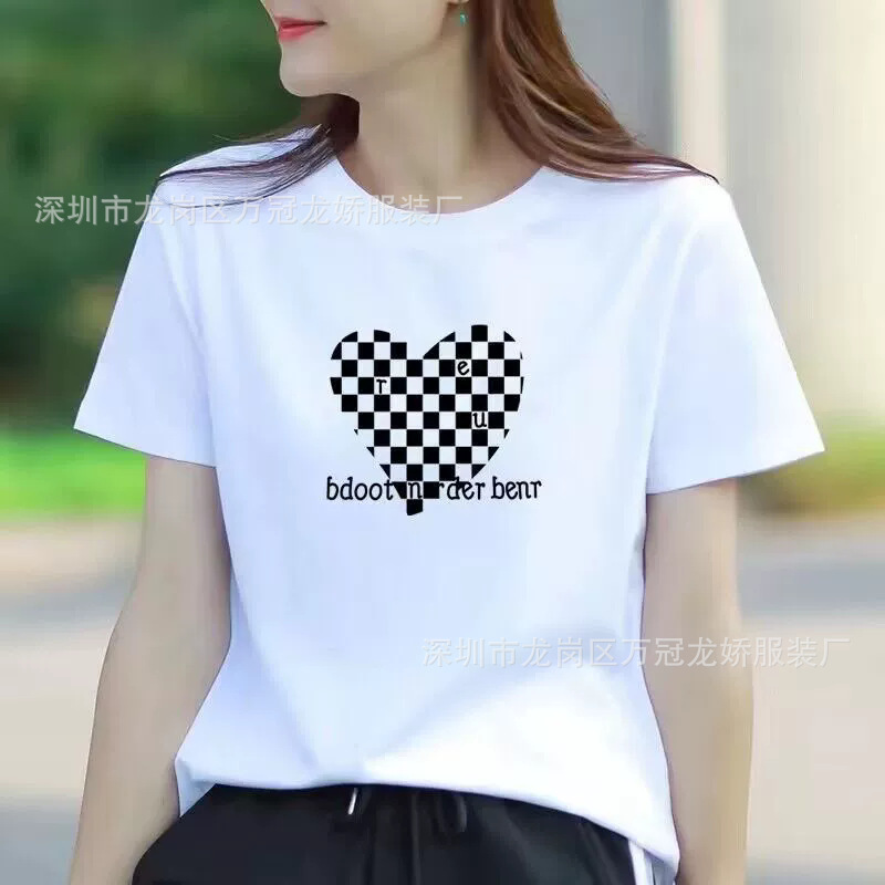 夏季女装纯棉短袖t恤女2025年新款白色内搭韩版宽松半袖上衣ins潮 商品详情图 8