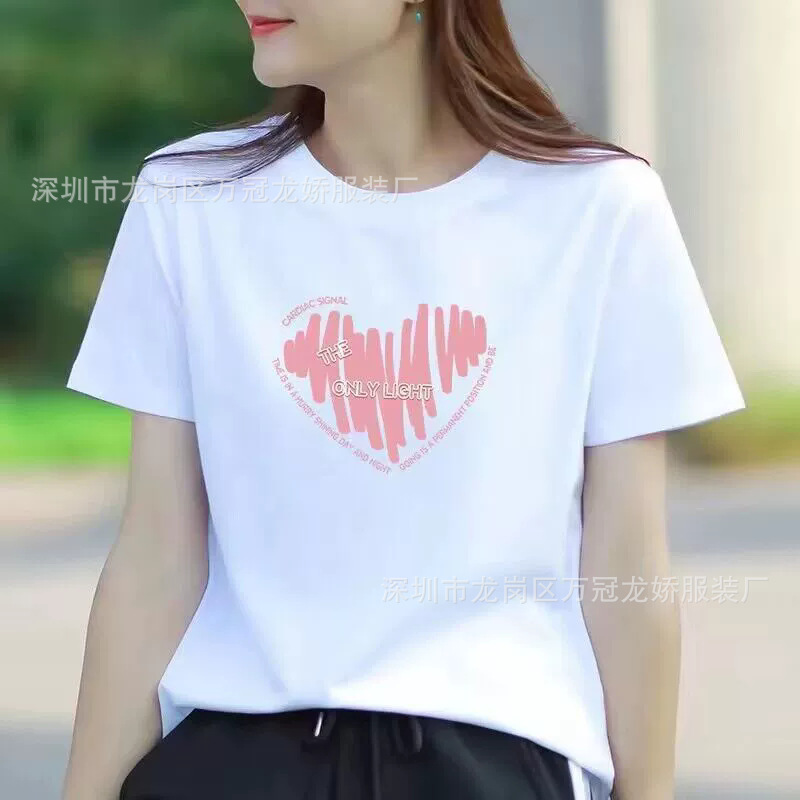 夏季女装纯棉短袖t恤女2025年新款白色内搭韩版宽松半袖上衣ins潮 商品详情图 9