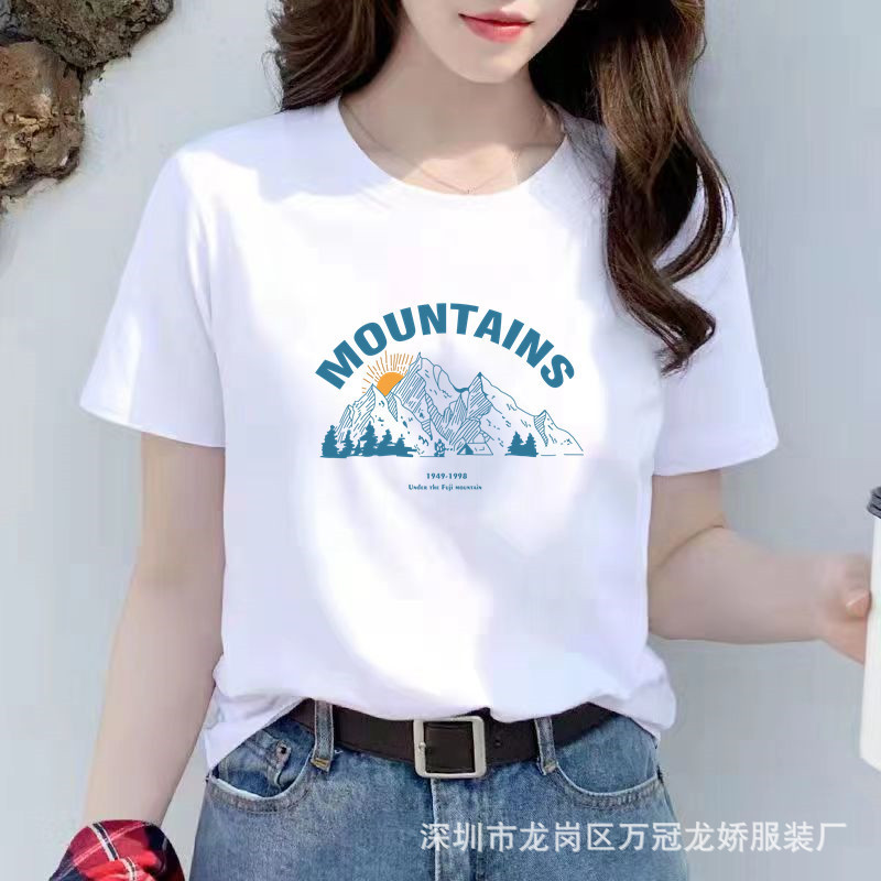 夏季女装纯棉短袖t恤女2025年新款白色内搭韩版宽松半袖上衣ins潮 商品详情图 17