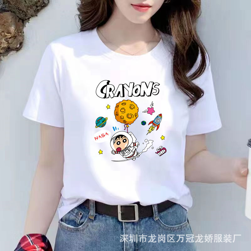 夏季女装纯棉短袖t恤女2025年新款白色内搭韩版宽松半袖上衣ins潮 商品详情图 22