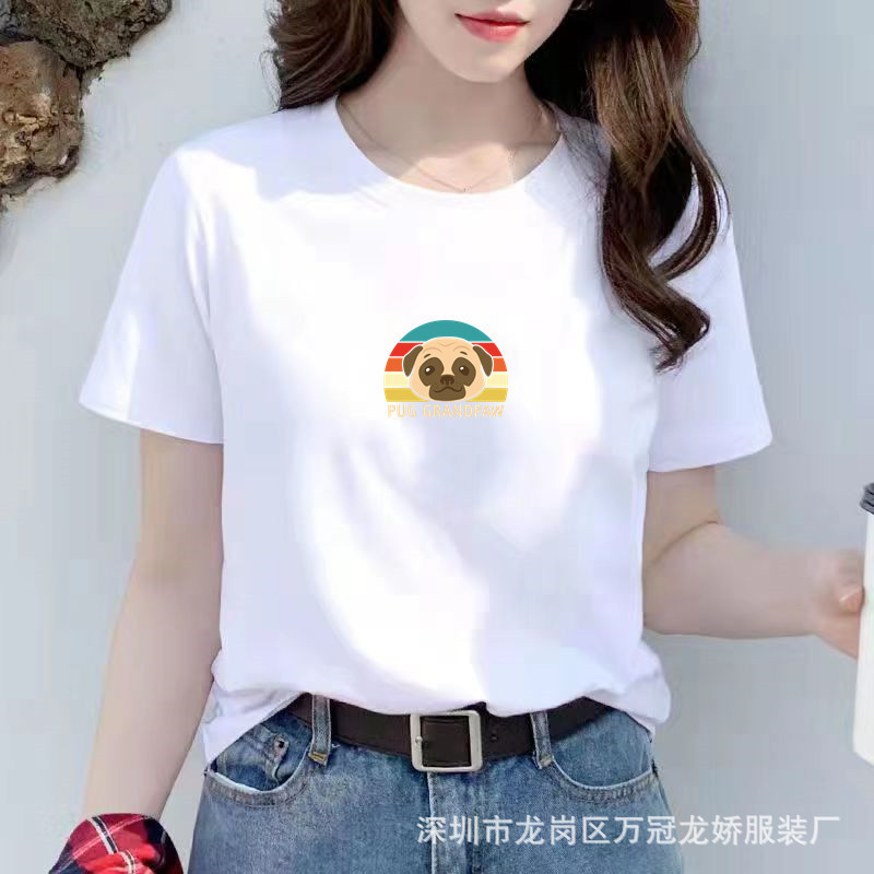 夏季女装纯棉短袖t恤女2025年新款白色内搭韩版宽松半袖上衣ins潮 商品详情图 27