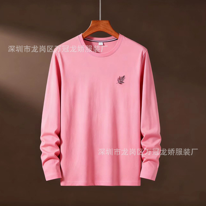 外贸男装长袖t恤衣服大码圆领长袖打底衫地摊货源批发 商品详情图 6