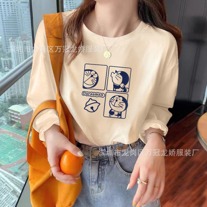 女装长袖t恤打底衫女装长袖新款女式地摊大码上衣服装批发 商品详情图 11