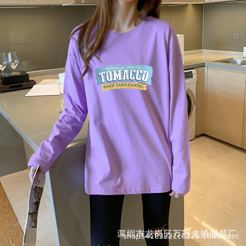 女装长袖t恤打底衫女装长袖新款女式地摊大码上衣服装批发 商品详情图 18