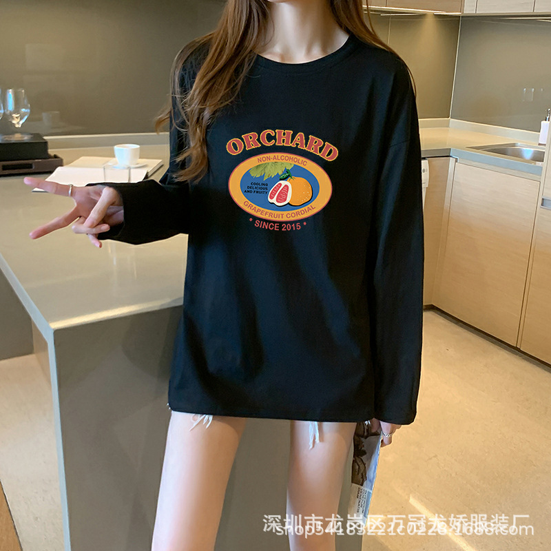 女装长袖t恤打底衫女装长袖新款女式地摊大码上衣服装批发 商品详情图 28