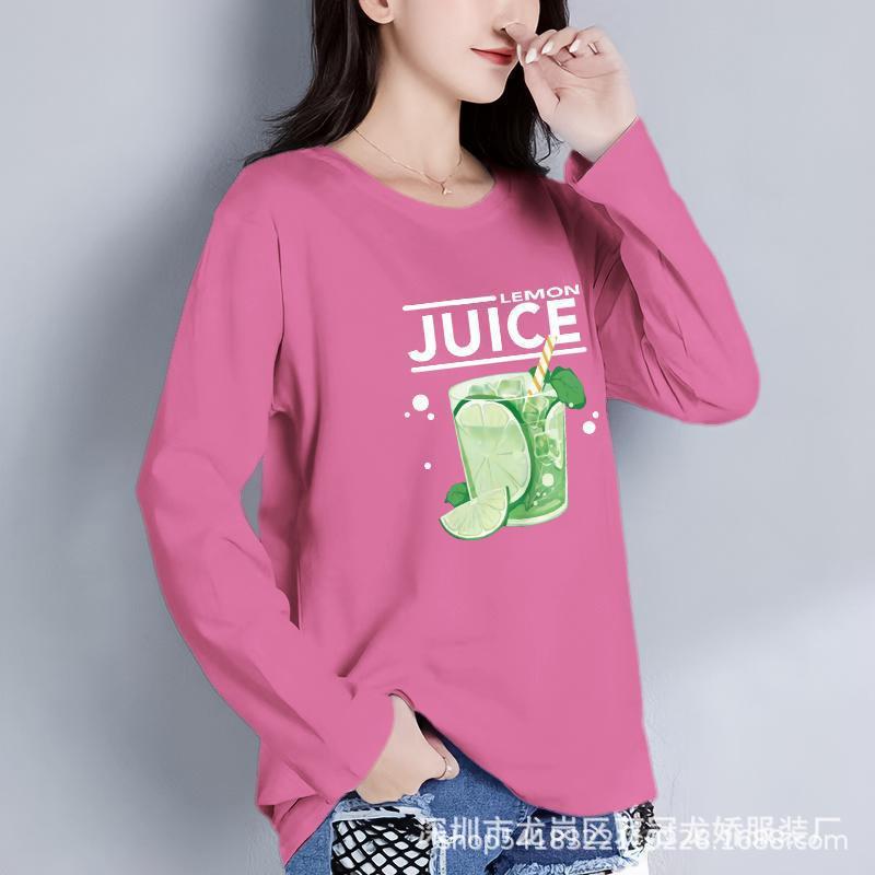 女装长袖t恤打底衫女装长袖新款女式地摊大码上衣服装批发 商品详情图 32