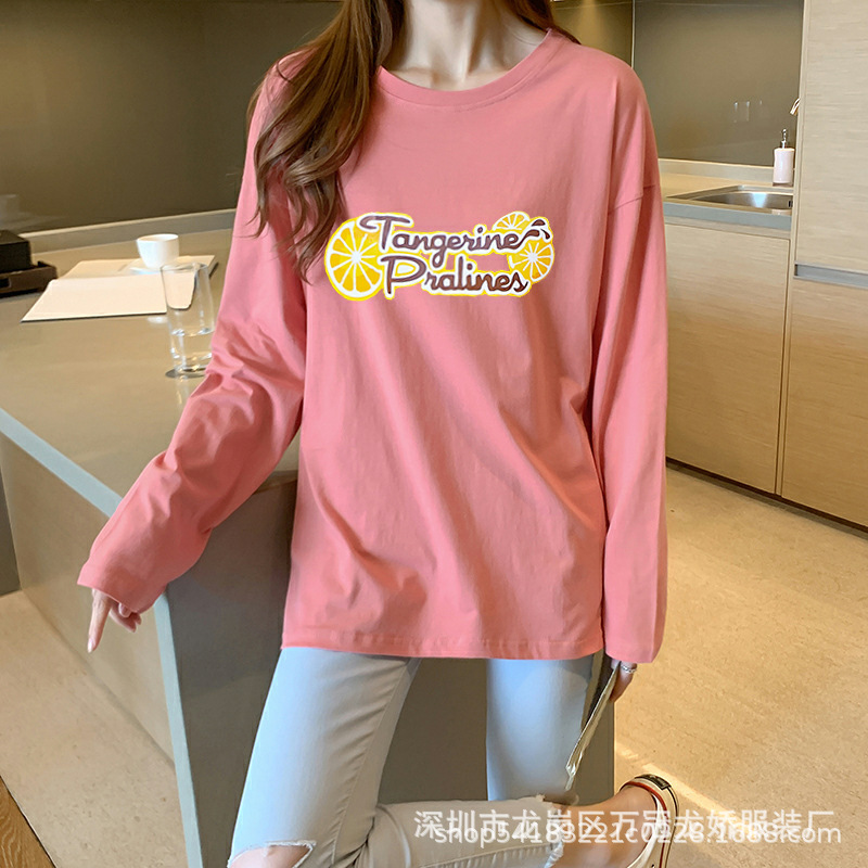 女装长袖t恤打底衫女装长袖新款女式地摊大码上衣服装批发 商品详情图 33