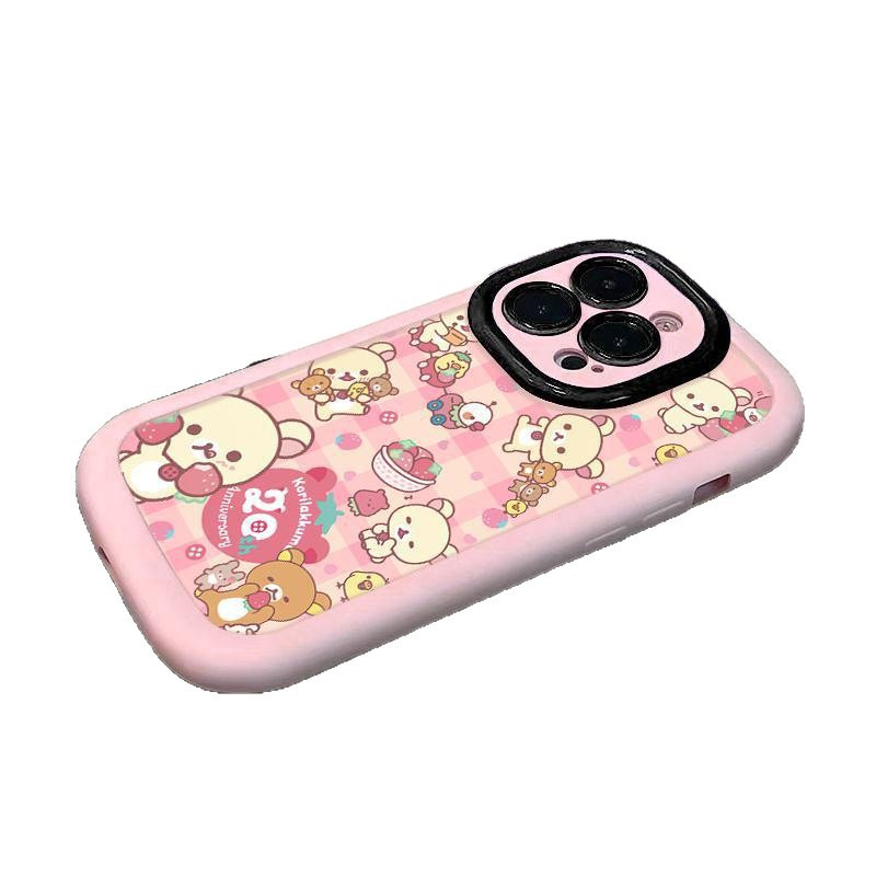 轻松熊妹妹适用苹果17promax泡芙壳iphone16新款15创意14卡通11防 商品主图