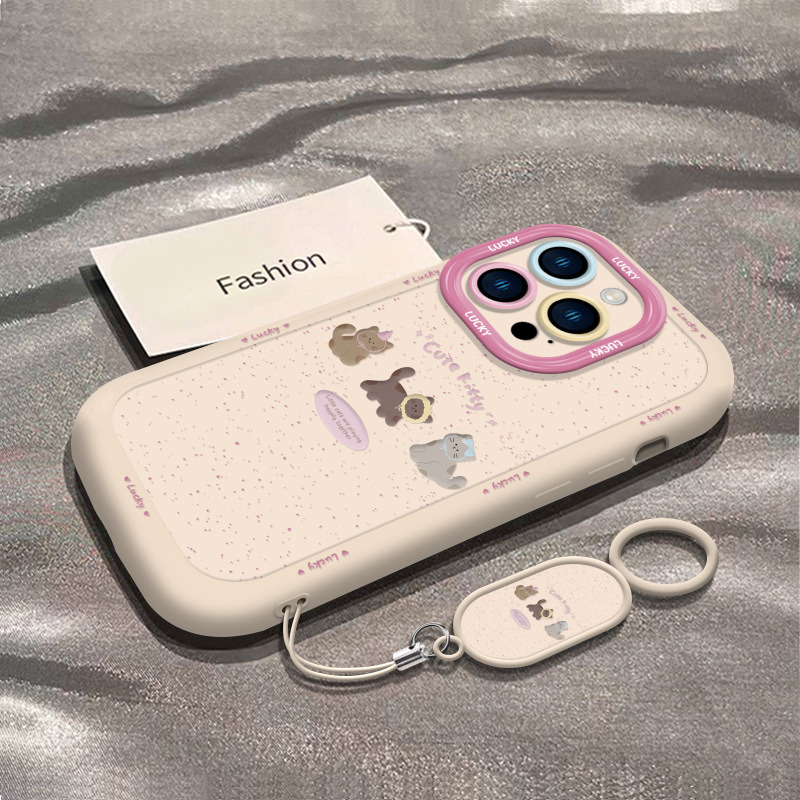 咖啡小猫适用苹果15手机壳新款iphone17promax简约13女挂绳16、8p 商品主图