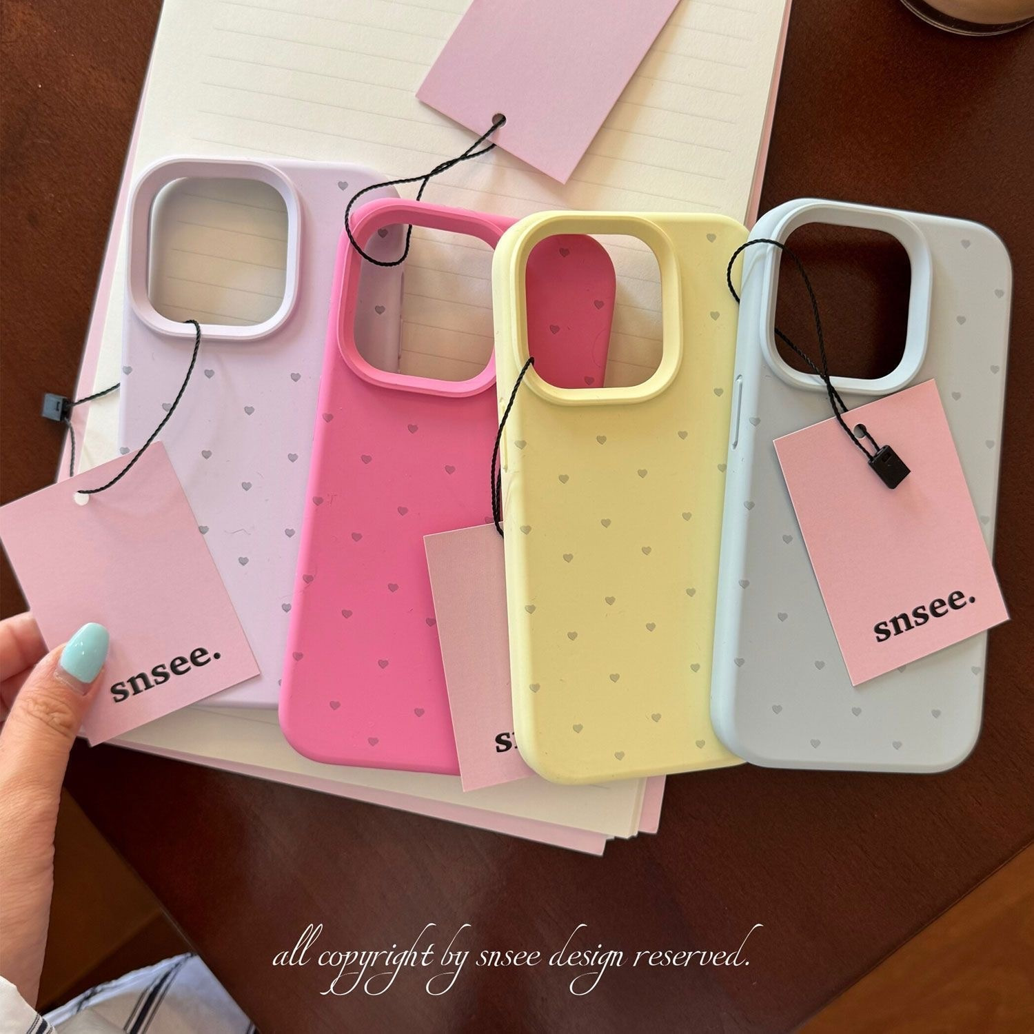 液态硅胶纯色爱心苹果17手机壳适用iPhone14promax新款防摔13少女 商品详情图 1