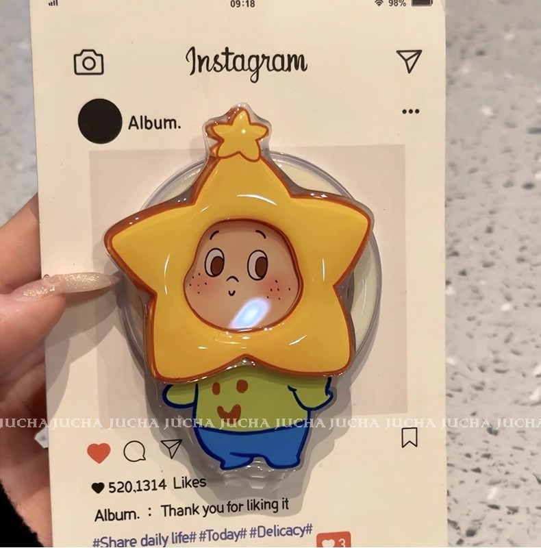 由里公园ins可爱尖尖帽星星人17适用16pro苹果15ProMax手磁吸 商品详情图 4