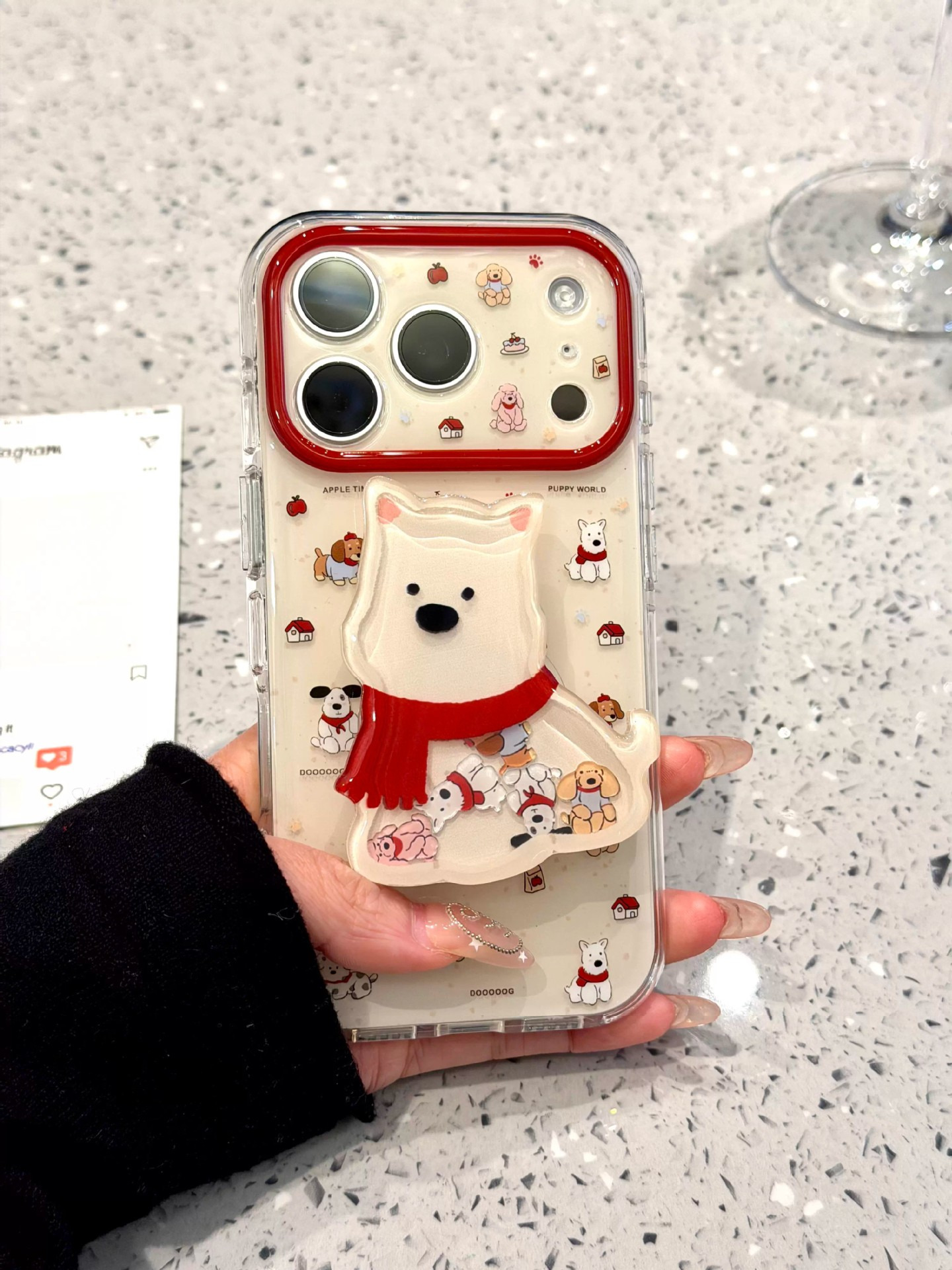 可爱小狗狗适用苹果17promax手机壳iPhone16支架13精孔14硬 商品详情图 5