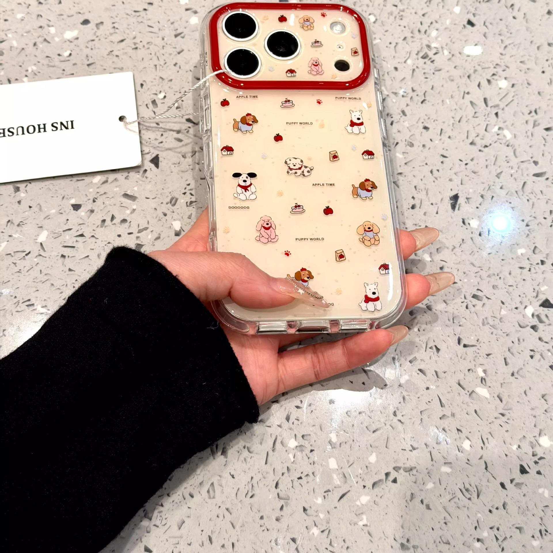 可爱小狗狗适用苹果17promax手机壳iPhone16支架13精孔14硬 商品主图