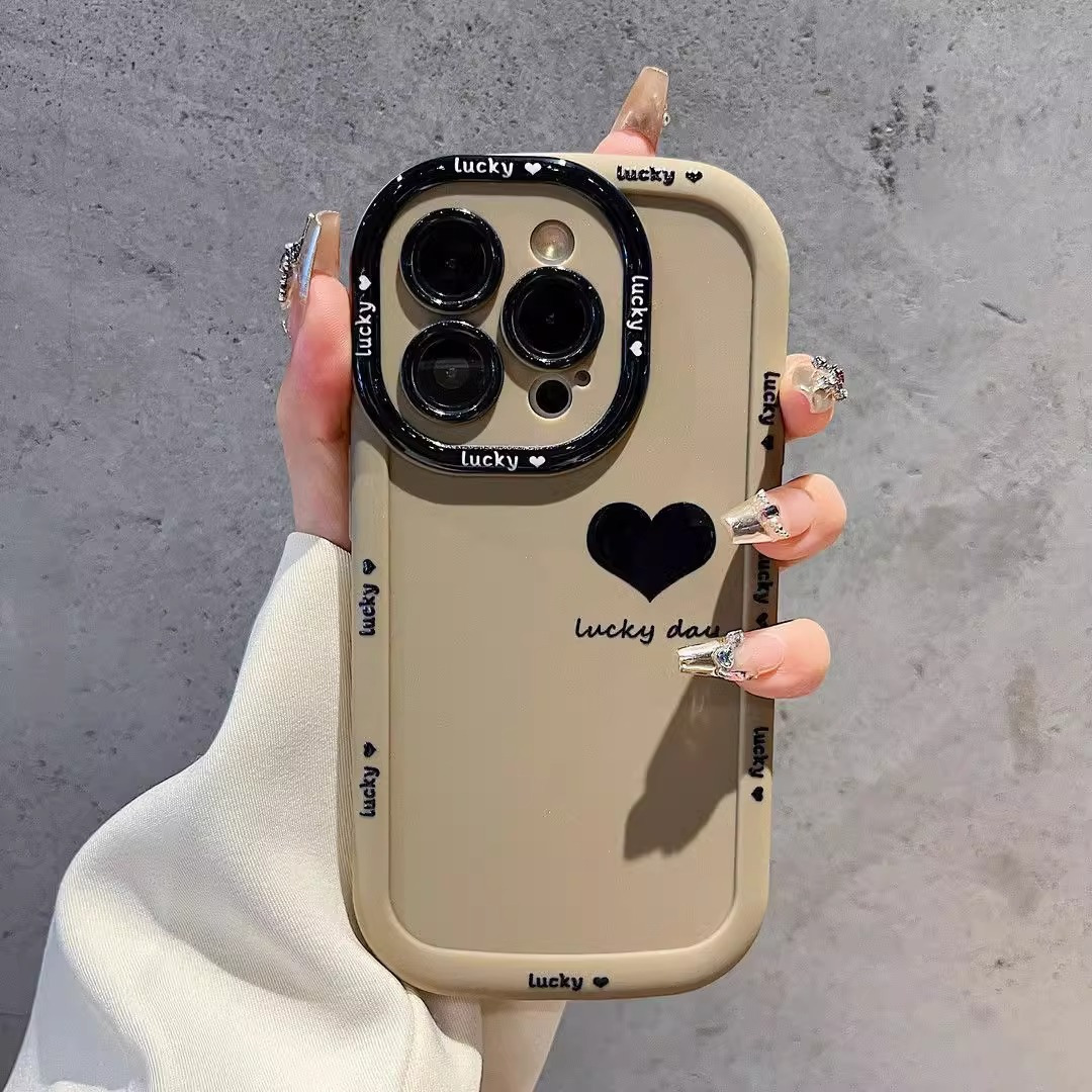 Lucky day小爱心适用苹果17手机壳iphone14promax泡芙硅胶16、13 商品主图